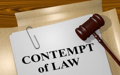 What is contempt of court in family law?